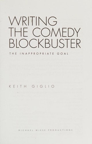 Cover for Writing the comedy blockbuster