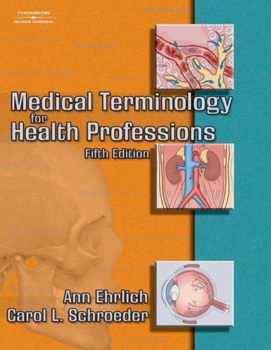 Cover for Audio CDs to Accompany Medical Terminology for Health Professions