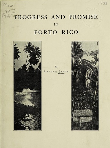 Cover for Progress and promise in Porto Rico