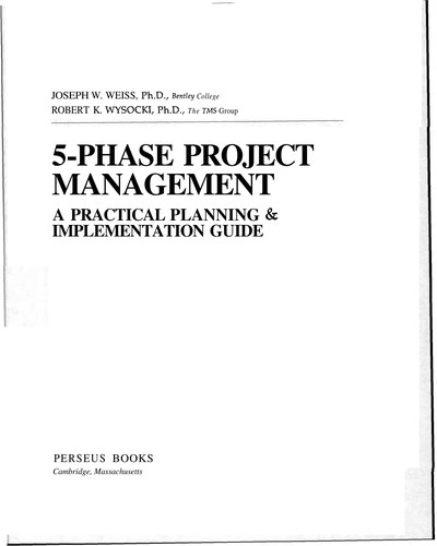 Cover for 5-Phase project management