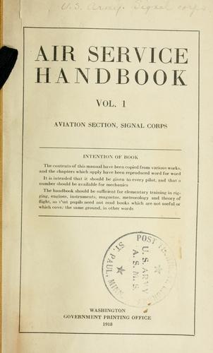 Cover for Air service handbook.
