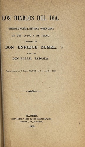 Cover for Los diablos del día