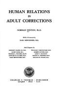 Cover for Human relations in adult corrections.