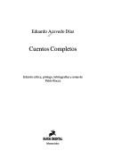 Cover for Cuentos completos