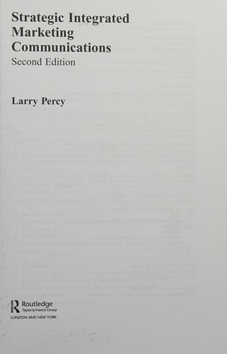 Cover for Strategic Integrated Marketing Communications