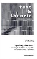 Cover for Text & Theorie, Bd. 5: Speaking of dialect