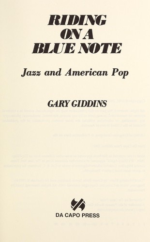 Cover for Riding on a blue note