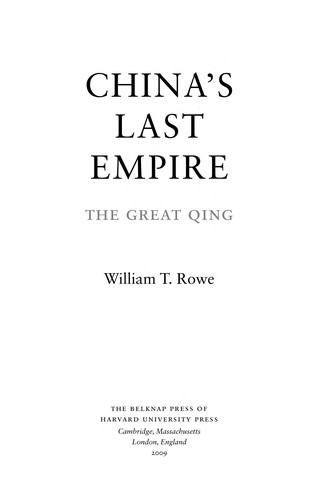 Cover for China's last empire