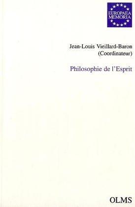Cover for Philosophie de l'esprit