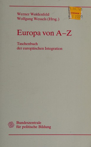 Cover for Europa von A - Z
