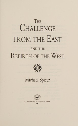 Cover for The challenge from the East and the rebirth of the West