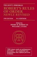 Cover for Robert's Rules of Order Newly Revised (9th Edition)