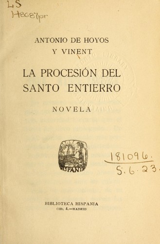 Cover for La procesion del Santo Entierro