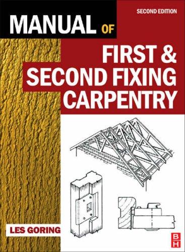 Cover for Manual of First and Second Fixing Carpentry