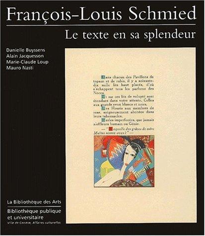 Cover for François-Louis Schmied