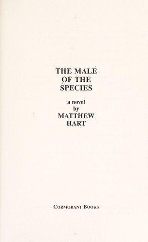 Cover for The male of the species
