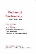 Cover for Outlines of biochemistry