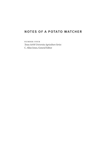 Cover for Notes of a potato watcher