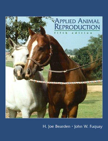 Cover for Applied animal reproduction