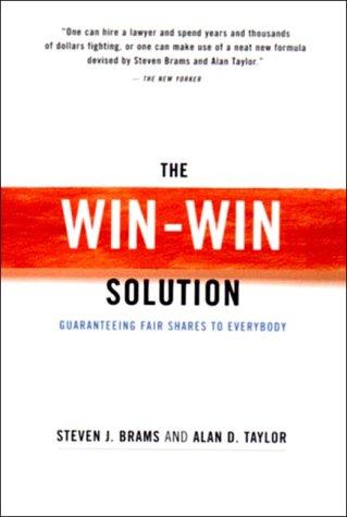 Cover for The Win-Win Solution