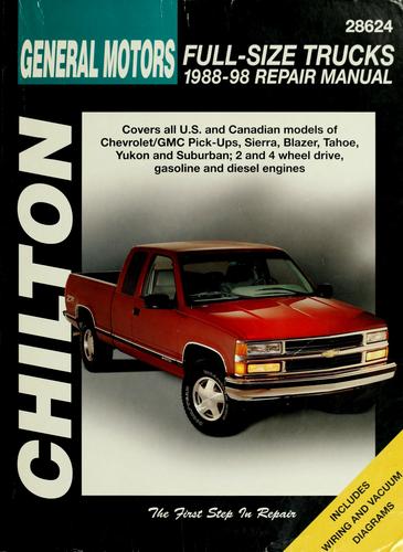 Cover for Chilton's General Motors full size trucks