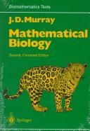 Cover for Mathematical biology