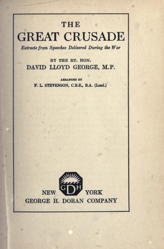 Cover for great crusade