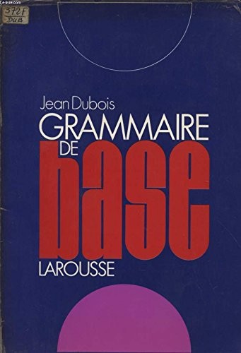 Cover for Grammaire de base