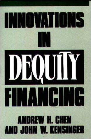 Cover for Innovations in dequity financing
