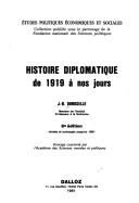 Cover for Histoire diplomatique de 1919 à nos jours
