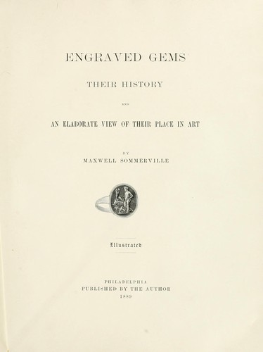 Cover for Engraved gems
