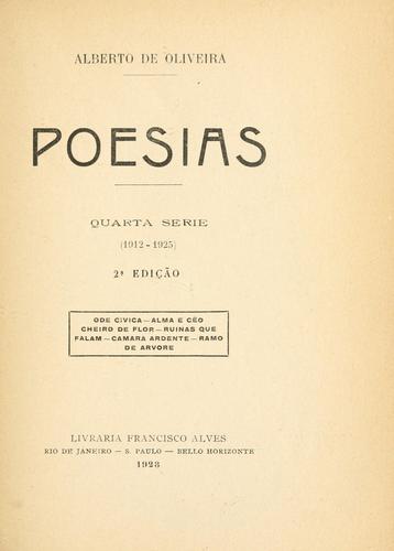 Cover for Poesias