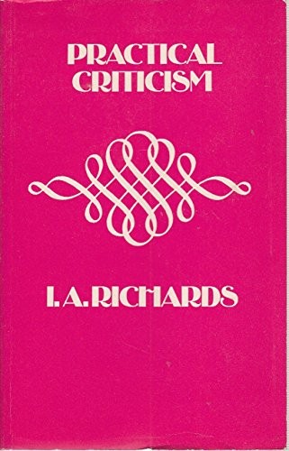 Cover for Practical criticsm