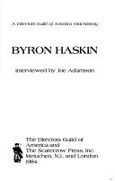 Cover for Byron Haskin