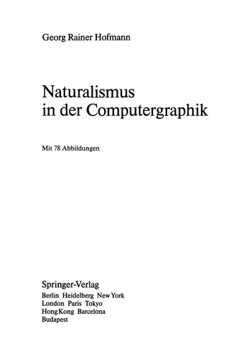 Cover for Naturalismus in der Computergraphik