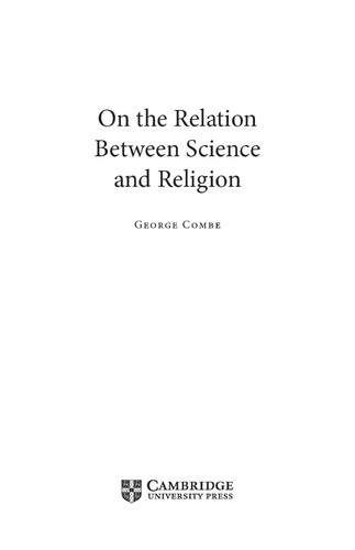 Cover for On the relation between science and religion