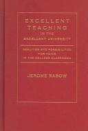 Cover for Excellent Teaching in the Excellent University
