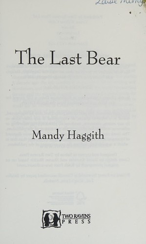 Cover for The last bear