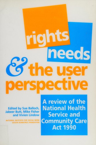 Cover for Rights, Needs and the User Perspective