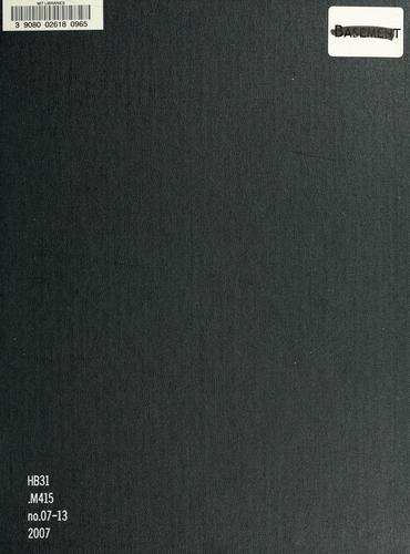 Cover for Persistent appreciations and overshooting