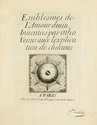 Cover for Emblesmes de l'amour diuin