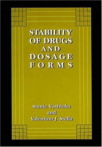 Cover for Stability of Drugs and Dosage Forms