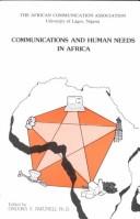 Cover for Communications and human needs in Africa