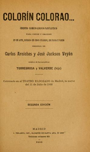 Cover for Colorín colorao