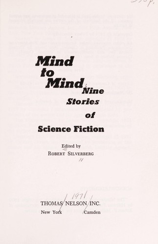 Cover for Mind to mind