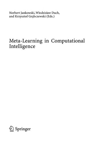 Cover for Meta-Learning in Computational Intelligence