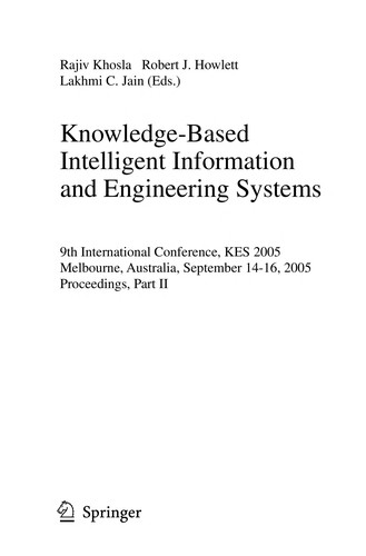Cover for Knowledge-based intelligent information and engineering systems