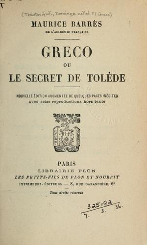 Cover for Greco
