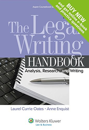 Cover for Legal Writing Handbook