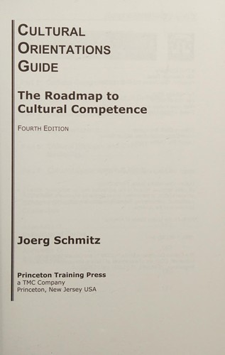 Cover for Cultural Orientations Guide